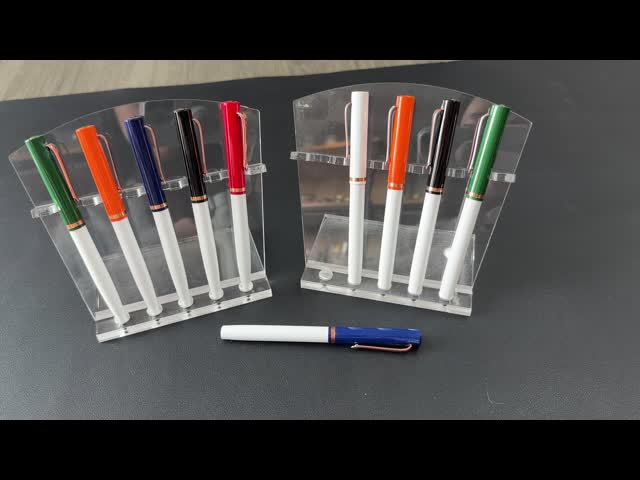 Business Style Aluminum Barrel Press Type Ballpoint Pen 1.0mm Classic Ball Pen