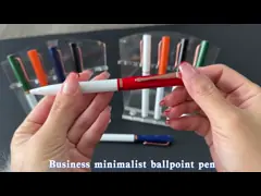 Plug-in de couleur type stylo à bille en métal à rouleaux 0.5 mm stylo de signature en aluminium à baril