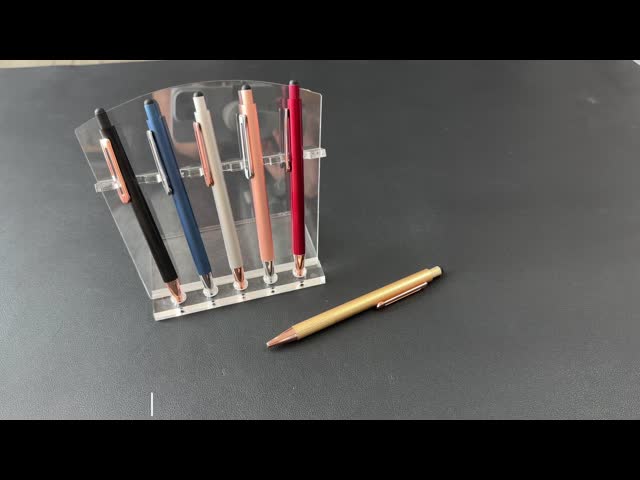 高級質感 マットボールペン アルミタンバレルタッチスクリーン プレス型ボールペン