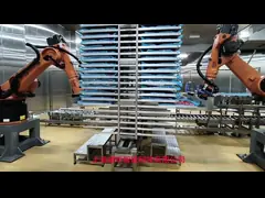 Cellule de robot industriel montée au sol avec une portée de 2033 mm et un poids approximatif de 665 kg