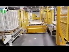 Two Way Power Rollers AGV Automated Guided Vehicle 1T-5T Load Customizable video