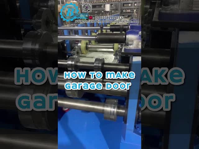 Blue Yellow Steel Electric Rolling Shutter Door Machine With Omron Encoder