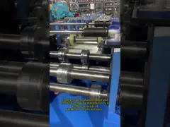 Blue Yellow Steel Electric Rolling Shutter Door Machine With Omron Encoder