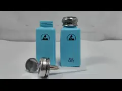 Бутылки насоса распределителя алкоголя ESD чистой комнаты цвет 8OZ пластиковой голубой video