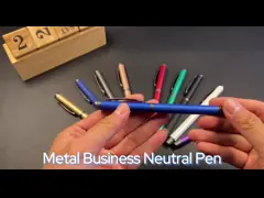 Plug-In Type Metal Creative Gel Ink Pen Business Office Writing Neutral Pen