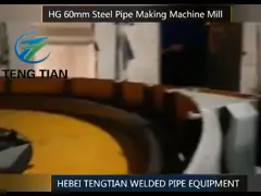 HG 24 Steel Pipe Manufacturing Machine 0.8-4.5mm Thickness Round Pipe