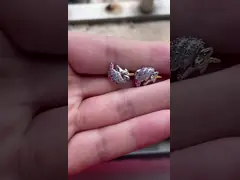 Rhodium Plated Unicorn Colorful Enamel Huggies Earrings For Teens Fashion Jewelry