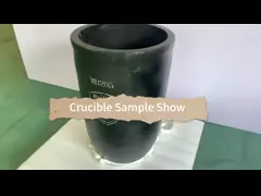 Round Sic Crucible High Oxidation Resistance Large Crucible For Melting Aluminum