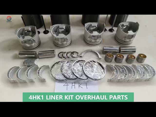 4HK1 Kit de motor para EX200-3 EX210-3 EX240-3 Excavador, pistão, anel, válvulas, buchas, conjunto completo de juntas