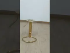 Accessoires de pédales de chaise de bar moderne en or en titane avec fonction réglable