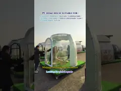Tiny House Movable Geodesic Dome Tent Skylight Building for Bubble House Resort Unique Container Houses Product