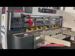 YIKE GROUP Corrugated Carton Box Lead Edge 2 Color Printer Die Cutter  Machine