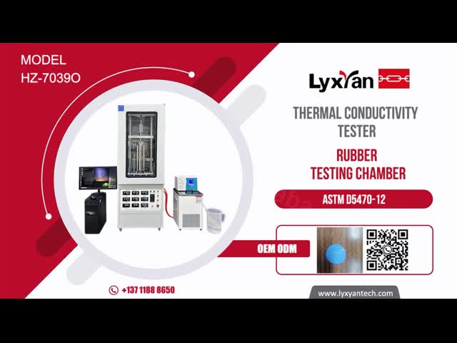 Thermal Conductivity Test Machine For Rubber Thermal Polar Control Temperature Range Room Temperature-99.99℃ Test Accuracy 3%