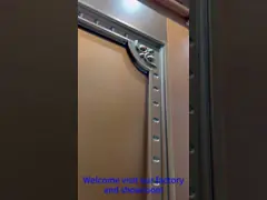 Cast Villa Khaki Copper aluminium exterior doors Folding aluminum entry door Customized Width