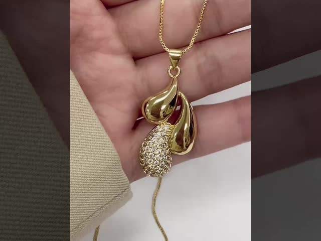 925 Sterling Silver Material Type Gold Plated Dainty Cherry Blossom Flower Pendants