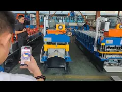 7.5kw Ridge Cap Roll Forming Machine For Color Steel Roofing Sheet / Corrugated Roof Sheet