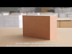 Zircon Mullite Refractory Bricks for Glass Furnace 18% Apparent Porosity -MgO Content