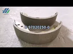 Тормозная обувь 8970202501 8-97020250-1 8-97020250-0 8970202500 Для Isuzu 4HE1 4BE1 4HF1 video