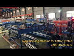 45 Degree Cut Batten Roll Forming Machine For Inner Roof Decoration, Batten Roof, Top Hat Panel with Auto Stacking