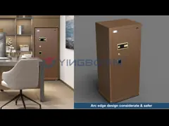 Biometrisches Fingerabdruckschließfach Büroschließfach H1500mm YB/N7-150 Kaffee-Fingerabdruckschließfach