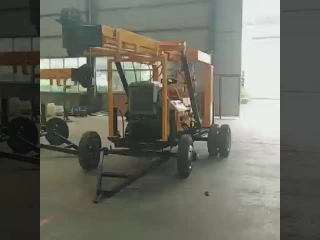 400~600mの車輪トレーラー搭載の地質技術探査コア掘削リグ (XYX-3)