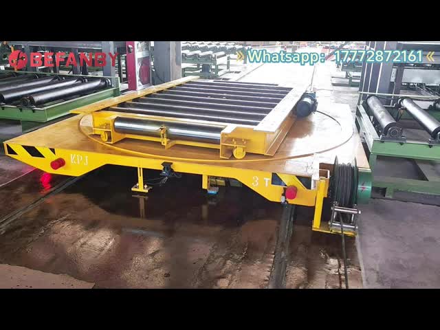Large Capacity 4 Axles Sliding Wire Transfer Trolley On Rails