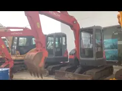 Originale japonaise utilisée Hitachi ZX55UR mini excavatrice en excellent état video
