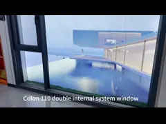 Tilt Turn Thermal Break Aluminium Windows Extruded 2mm Thickness