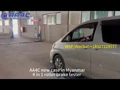 Vehicle  Inspections Equipments Vehicle Test Lines For Cars 4 In 1  Axle Load Side Slip Suspension Brake Roller Tester