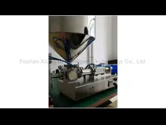 Machine de remplissage de pâte de crème de bureau avec trémie de chauffage pour remplir le matériau de pâte de crème