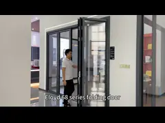 Eloyd aluminium Bi fold folding balcony patio doors aluminum vertical folding door and window push up