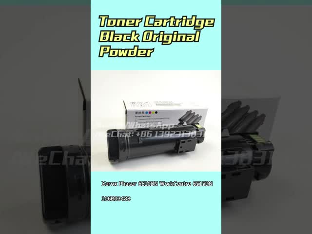 xerox черный тонерный картридж Оригинальный порошок для Xerox Phaser 6510DN WorkCentre 6515DN 106R03488 видео