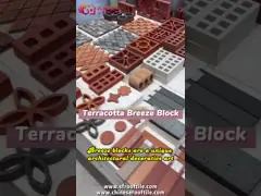 Building Material Wall Decoration Hollow Brick Terracotta Breeze Block For Home Office Kitchen And Open Walls