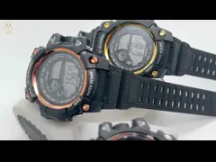 Silicone Band Digital Men Quartz Watch Sports Chronograph Watches