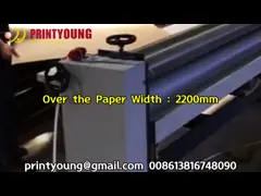 PRY-2200 マニュアル用波紋紙板のシート貼り機 video