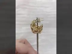 Ladies Cubic Zirconia Diamond Hoop Earrings Brass Round Brilliant Cut