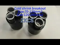 Silicone Rubber Multiple Core Cold Shrink Breakout Boots Power Cable Connection