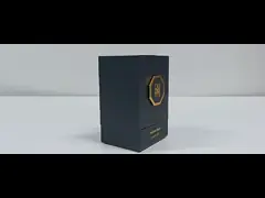 Two Door Open Magnet Perfume Paper Box Black EVA Foam Insert Texture Paper Box