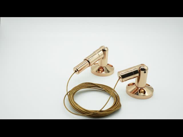 Wholesale Brass Billboard Display Hanging Kit With Gold Plating Wall To Wall Product Display Hanging System