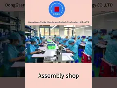 Customized SGS Material Membrane Touch Control Panel With Tactile Snap Dome Buttons