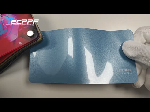 PPF-1409 Cristais de gelo Cor azul Cambio de cor Ppf Corte de precisão