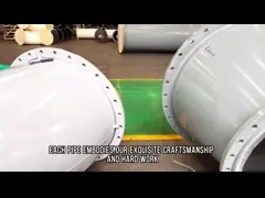 Manufactured Rubber Coated Pipeline with Flange Connection Or Couplings