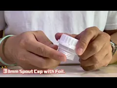 33mm Plastic Spout Caps use on stand-up pouch packaging for packing food & cosmetic