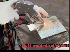 Máquina de corte y limpieza de soldadura láser de tres en uno de 2000W motor único portátil video