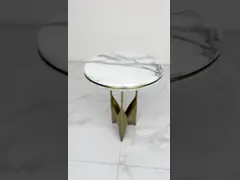 Dia 500*550mm Ss Side Table Satin Finish In Living Room