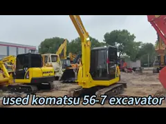 コマツー PC56 クローラー掘削機 0.22m3 ボケット容量,5300KG 作業重量 video