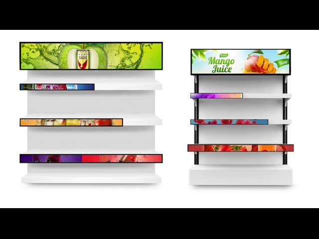 VETO カスタマイズド サイズ 4K ストレッチレフ lcd ディスプレイ 超薄バー lcd パネル 小売店用