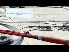 Comfortable EVA Insole Middle Cut Safety Shoes Embossed Cow Leather Upper