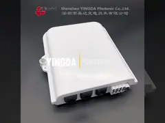 YINGDA FTTH 8 Cores Plastic Pole Mounting Fiber Optic Splitter Distribution Box Drop Cable 3mm for Indoor
