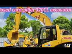 Оригинальный 20-тонный использованный гусеничный кот 320cl экскаватор в хорошем состоянии из Японии video